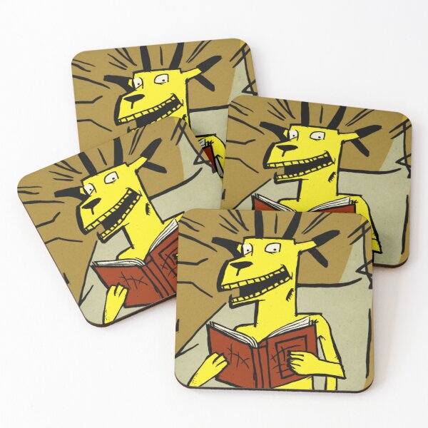 Item preview, VERY happy dog reading red book designed and sold by NxtGenArt.