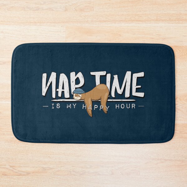 Item preview, Nap Time Is My Happy Hour Chill Out Lazy Sloth designed and sold by Skizzenmonster.