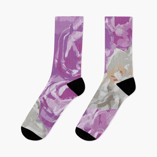 Item preview, Purple and white Tulips spring Floral bloom designed and sold by withasmiledsgn.