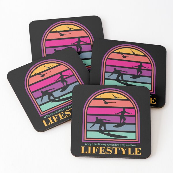 Item preview, SURFING IS LIKE LIFE EVERY DAY AND EVERY WAVE ARE DIFFERENT  COLORFUL SUMMER designed and sold by al21ex.
