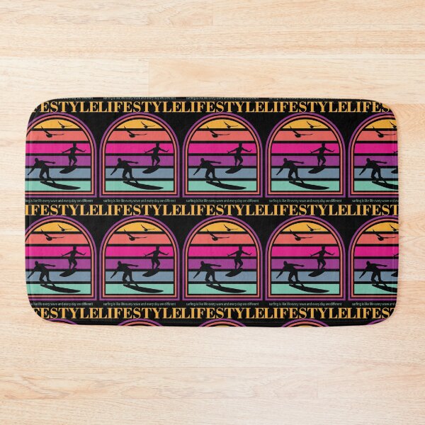 Item preview, SURFING IS LIKE LIFE EVERY DAY AND EVERY WAVE ARE DIFFERENT  COLORFUL SUMMER designed and sold by al21ex.