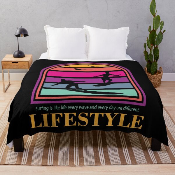 Item preview, SURFING IS LIKE LIFE EVERY DAY AND EVERY WAVE ARE DIFFERENT  COLORFUL SUMMER designed and sold by al21ex.