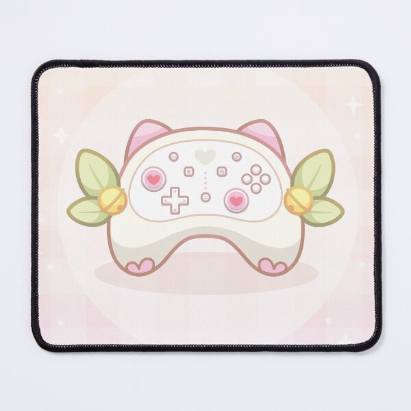 Artikelvorschau, Süßer gemütlicher rosa Gaming-Konsolen-Controller mit Katzenohren entworfen und verkauft von CreativeSprinkleArt.