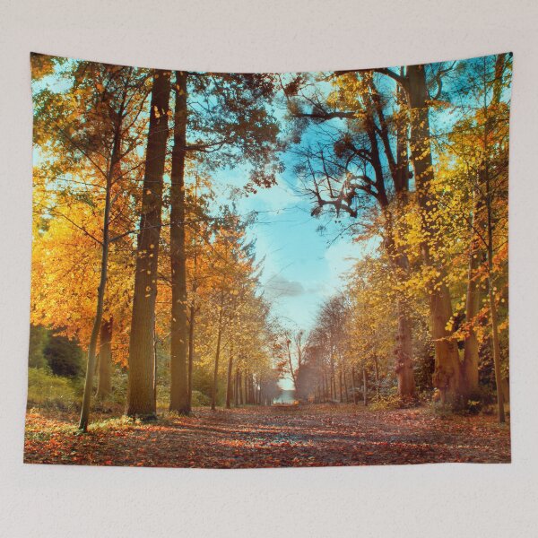 Item preview, Cliveden Wood in Autumn designed and sold by FOLK ART FUSION by heidiannemorris.