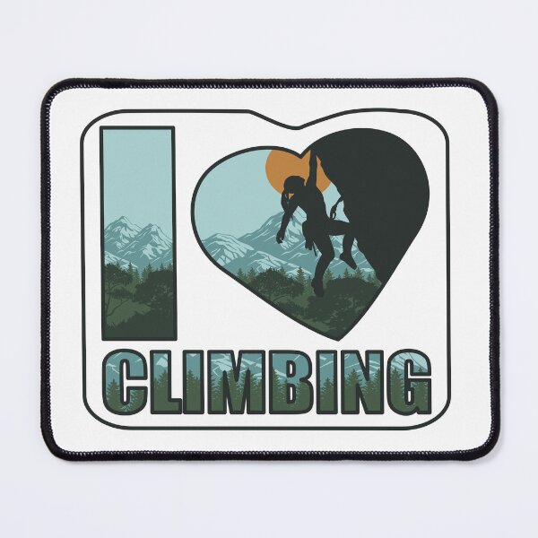 Item preview, Climbing Hiking Shirt - I Love Climbing designed and sold by strokli.