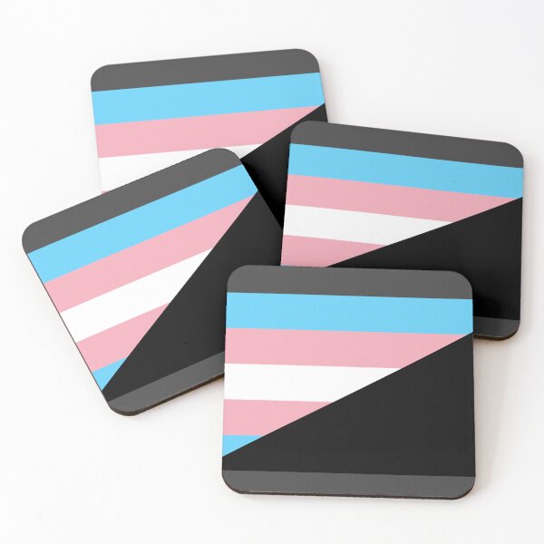Item preview, trans anarchy flag simple  designed and sold by alienhexfriend.