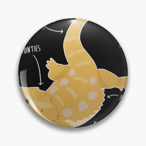 Item preview, Anatomy of a Bearded Dragon Sticker designed and sold by MarcusBjorklund.