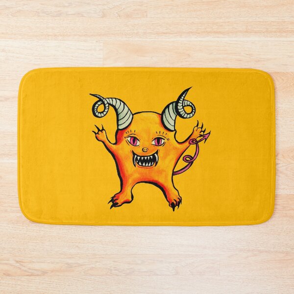 Item preview, Cute Weird Horned Little Devil Creature designed and sold by Boriana Giormova.