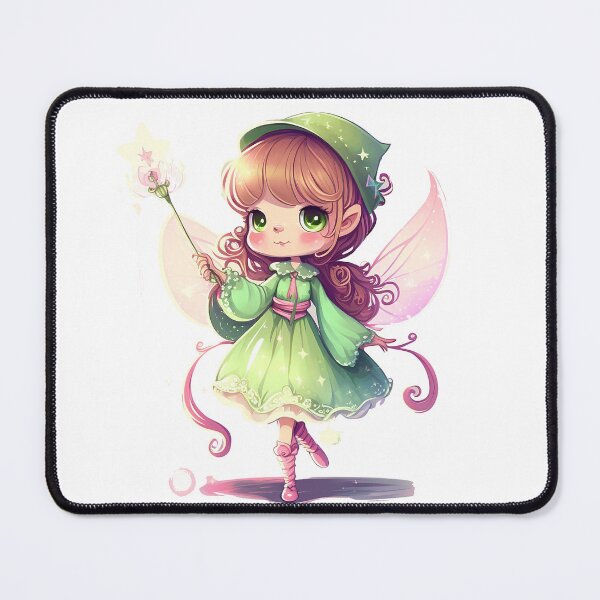 Item preview, Pink Winged Green Dress Fairy Design designed and sold by zzibel.