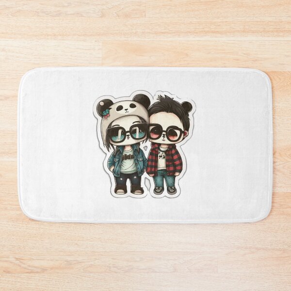 Item preview, Panda couple designed and sold by Stickerize124.