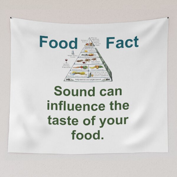 Item preview, Sound Can Influence The Taste - Food Fact designed and sold by CrankyOldDude.