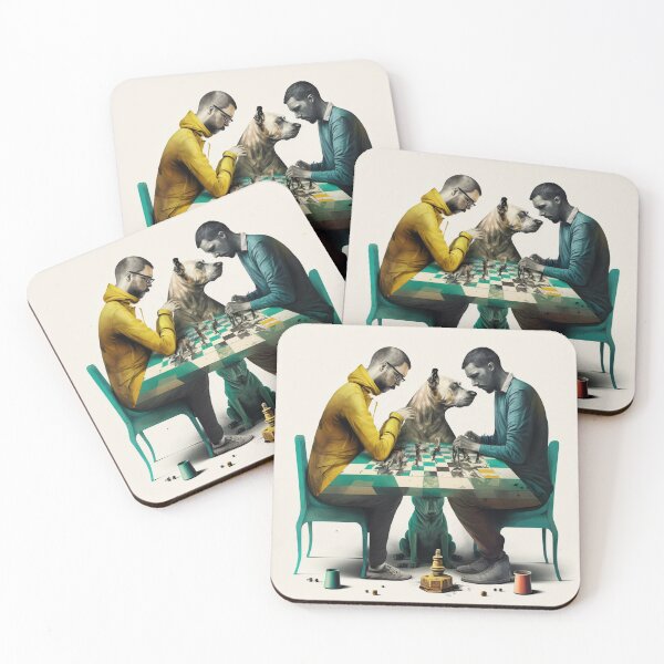 Item preview, Three friends are playing chess designed and sold by G-M-Designs.