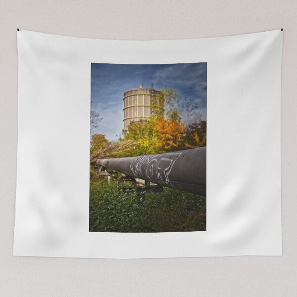 Item preview, Gas storage in Bottrop - Ruhrgebiet - Ruhrpott - Germany designed and sold by Ruhrpottpicture.