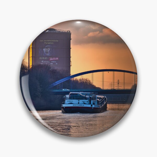 Item preview, Rhine-Herne Canal in Oberhausen - Ruhrgebiet - Ruhrpott - Germany designed and sold by Ruhrpottpicture.