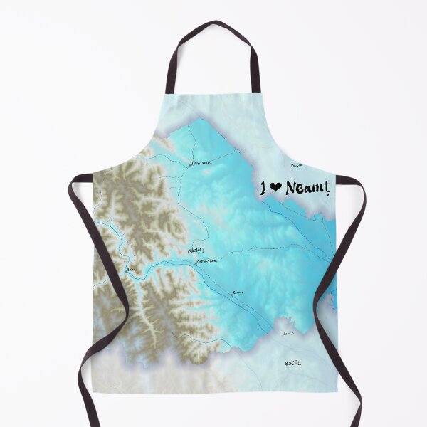 Item preview, Neamț County Map, România designed and sold by maptheclouds.