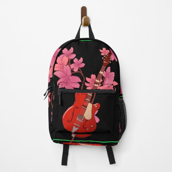 Item preview, Asian art print of guitar and blossoms  designed and sold by Juliet  Thomas.