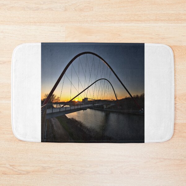 Item preview, The double arch bridge in the Nordsternpark of Gelsenkirchen - Ruhrgebiet - Ruhrpott - Germany designed and sold by Ruhrpottpicture.