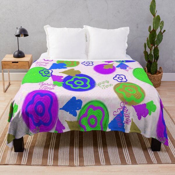 Item preview, Spring Time Psychedelic Graphic Design, Abstraction, bold colorful abstract playful design inspired by nature designed and sold by Adri Barnard.