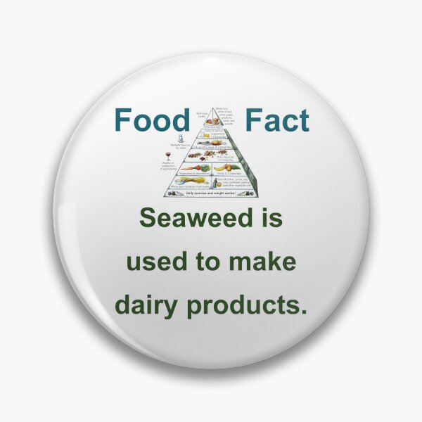 Artikelvorschau, Seaweed Is used To Make Dairy Products - Food Fact entworfen und verkauft von CrankyOldDude.