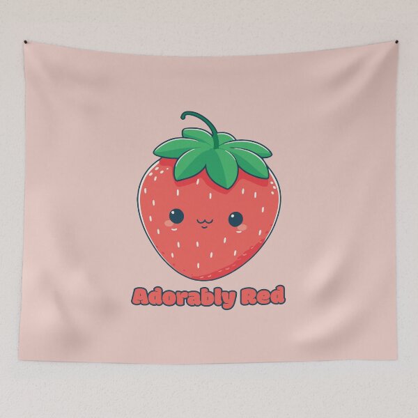 Item preview, Adorably Red - Cute little Strawberry designed and sold by RoboRaphael.