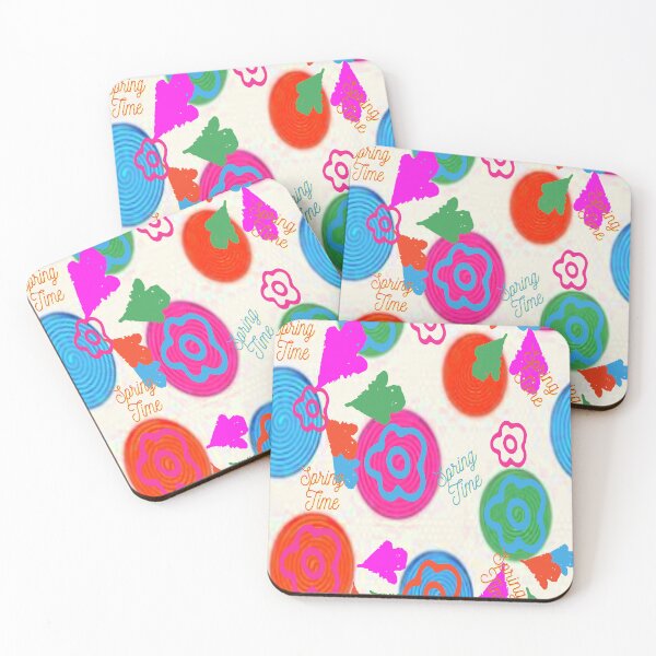 Item preview, Spring Time Psychedelic Graphic Design 2, Abstraction, bold colorful abstract playful design inspired by nature designed and sold by Adri Barnard.