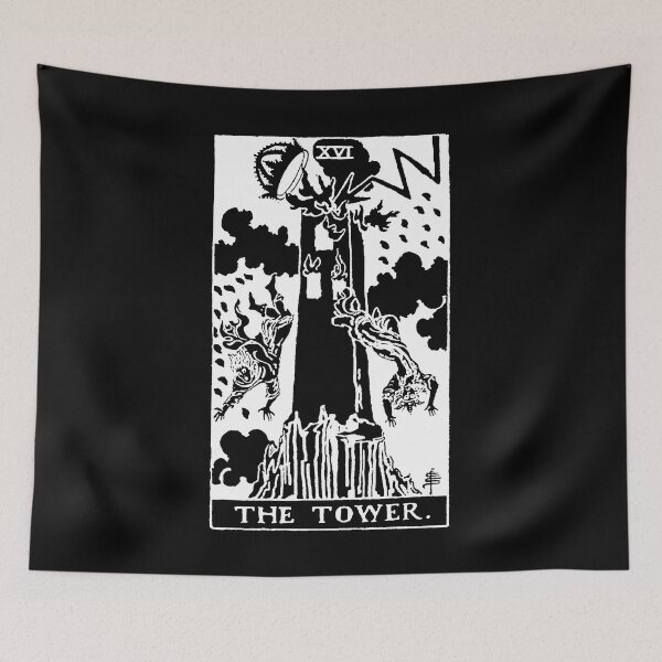 Item preview, The Tower Tarot in white designed and sold by winterwinter.