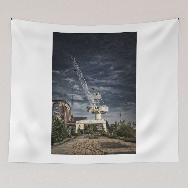 Item preview, Hafenkran in Krefeld Uerdingen - Germany - harbor crane designed and sold by Ruhrpottpicture.