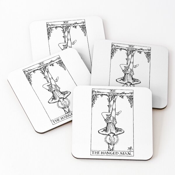 Item preview, The Hanged Man Tarot in black designed and sold by winterwinter.