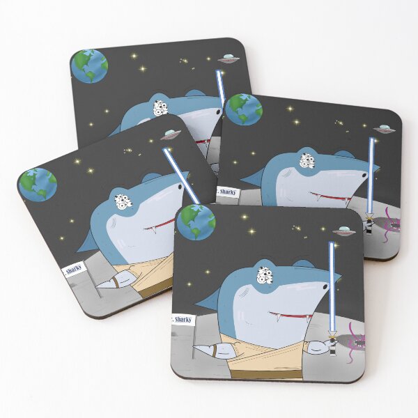 Item preview, Mr Sharky in space designed and sold by MrSharkyShop.