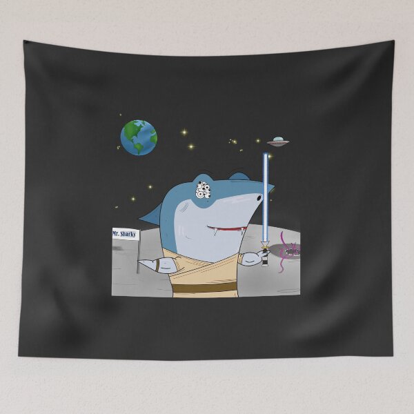 Item preview, Mr Sharky in space designed and sold by MrSharkyShop.
