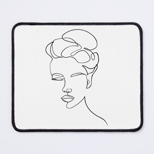 Item preview, Black Line Art , Woman Line Draw Illustration designed and sold by Ireneart369.