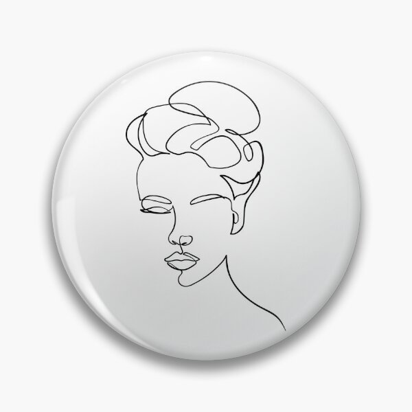 Item preview, Black Line Art , Woman Line Draw Illustration designed and sold by Ireneart369.