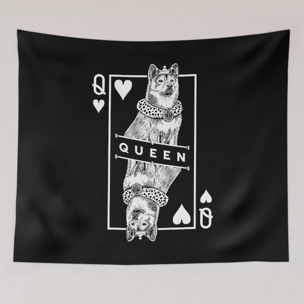 Item preview, Israel Canaan Dog Lover Queen Of Hearts Funny Pop Art designed and sold by GrandeDuc.