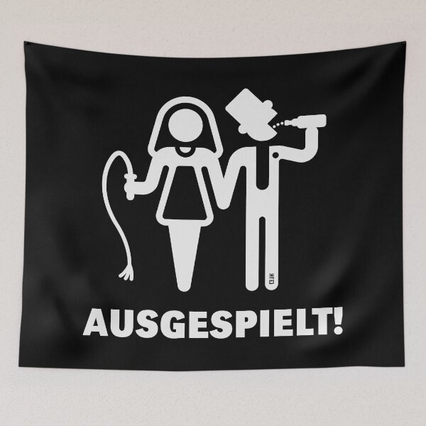 Item preview, played out! (JGA / whip / beer / white) designed and sold by Roderix.