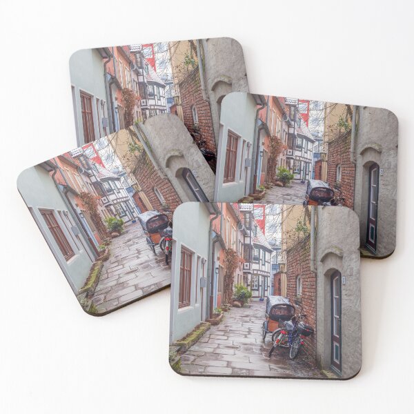 Item preview, Snowy Bremen Schnoorviertel in winter, Bremen, Germany, Europe designed and sold by Torsten  Krüger.