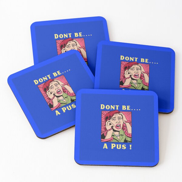 Item preview, Don’t be a pus! Funny Octopus horror poster designed and sold by Juliet  Thomas.