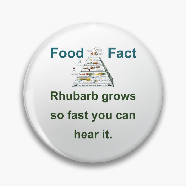 Item preview, Rhubarb Grows So Fast - Food Fact designed and sold by CrankyOldDude.
