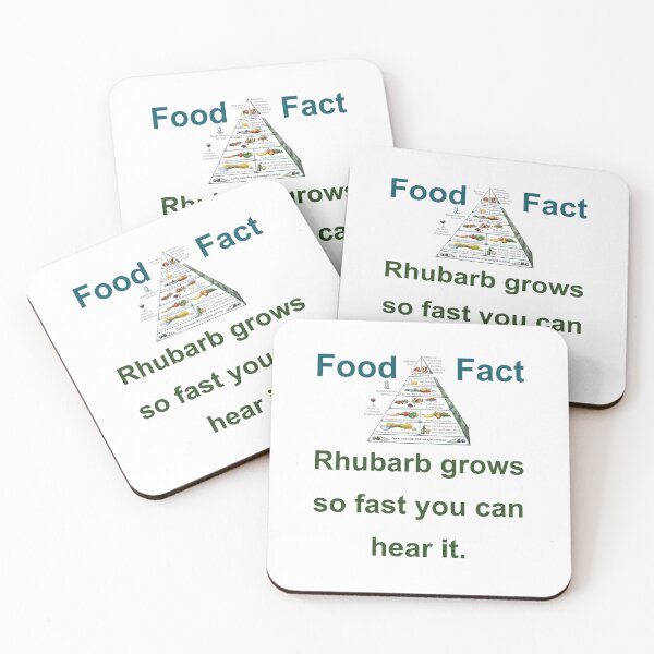 Item preview, Rhubarb Grows So Fast - Food Fact designed and sold by CrankyOldDude.