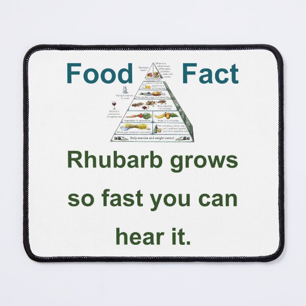 Item preview, Rhubarb Grows So Fast - Food Fact designed and sold by CrankyOldDude.