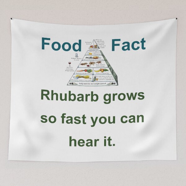 Item preview, Rhubarb Grows So Fast - Food Fact designed and sold by CrankyOldDude.