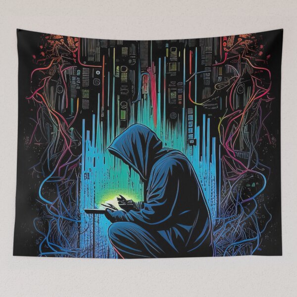 Item preview, Hacker in the wires designed and sold by RK - Shop.