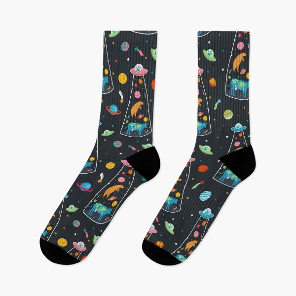 Item preview, Funny UFO, capybara and cow designed and sold by Capictures.
