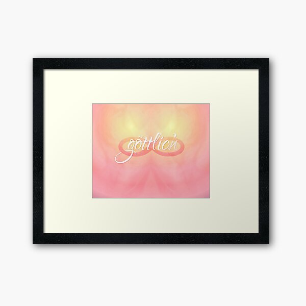 Du bist göttlich ~ Tamisis Collection Framed Art Print