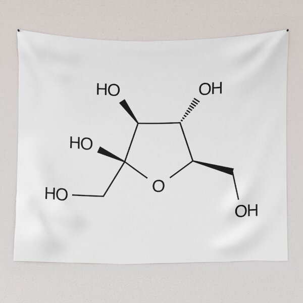 Item preview, Fructose Fruit Sugar Chemical Molecule Structure designed and sold by Girih.