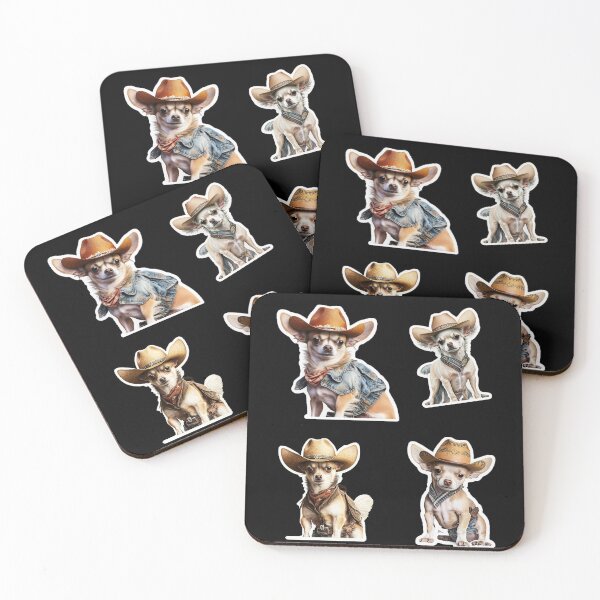 Item preview, Chihuahua howdy cowboy western howdy partner dogs art designed and sold by TeeTopiaa.