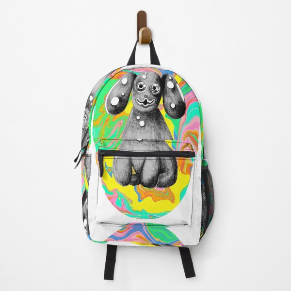 Item preview, Weird dog - psychedelic art - trippy sticker puppy designed and sold by Balsamista-art.