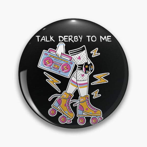 Item preview, Talk Derby To Me Retro Roller Derby Women's Roller Skating Gear designed and sold by DynamicDesign.