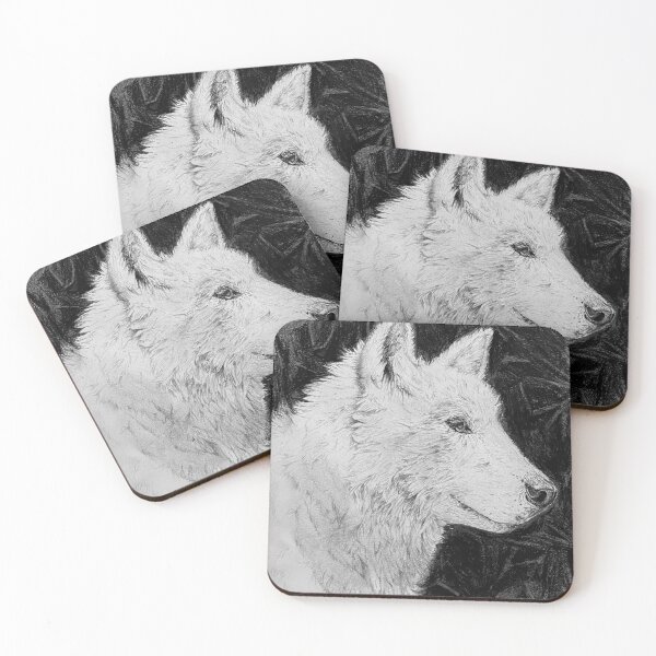 Item preview, Bright wolf in charcoal designed and sold by knatalie5.