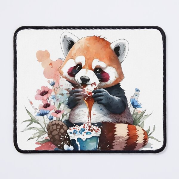 Item preview, red panda eating  designed and sold by NickLivin.