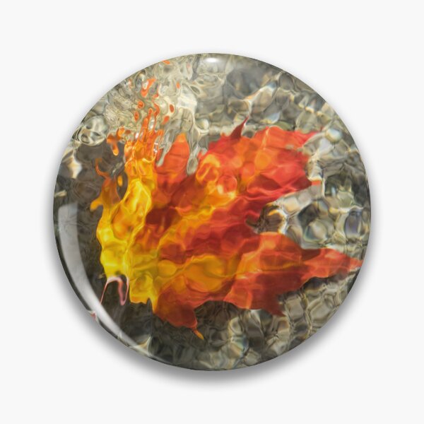 Item preview, Refraction Magic - Submerged Maple Leaf Abstracted by Mother Nature designed and sold by Georgia Mizuleva.